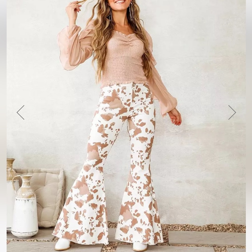 BKE Cow Print Jeans